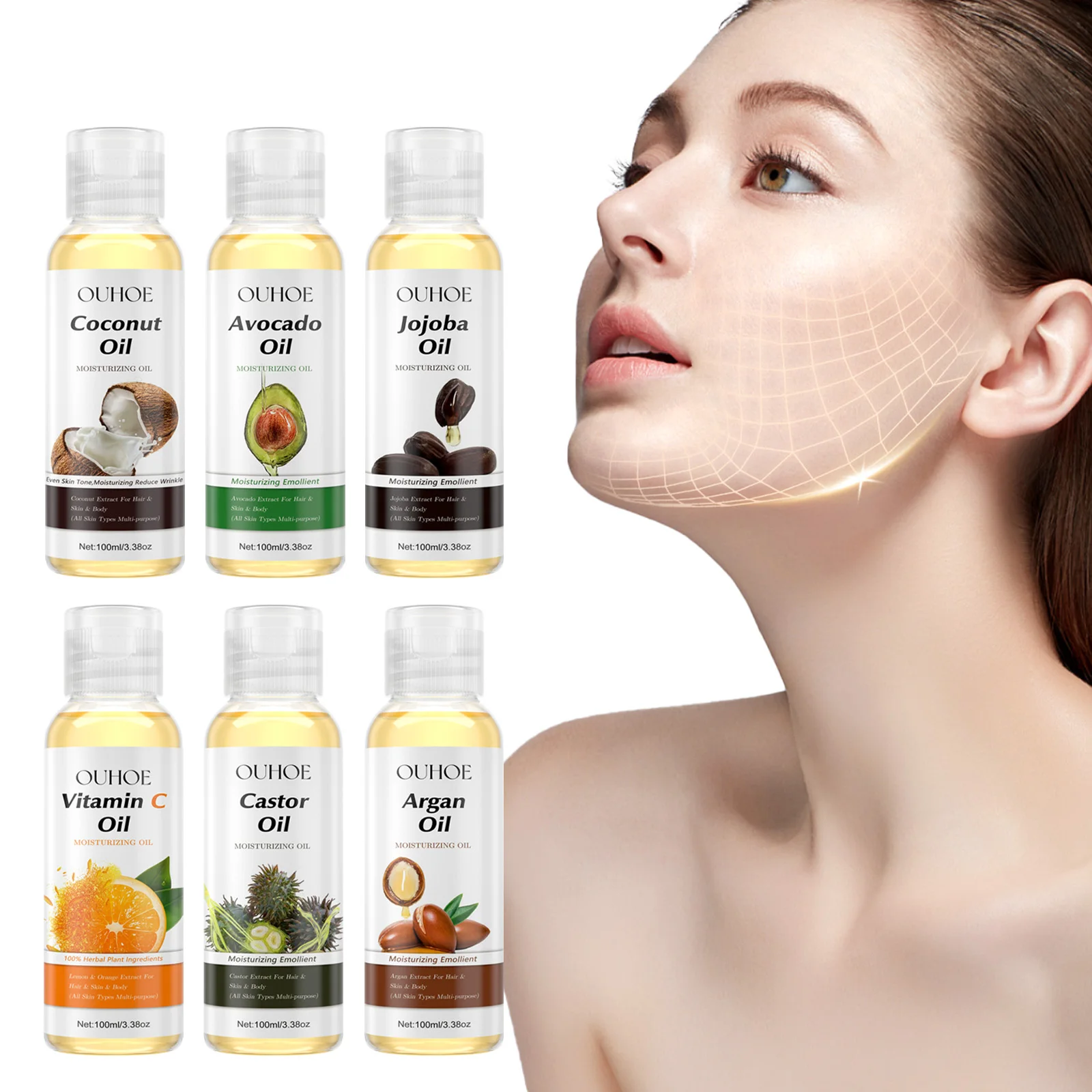 Ouhoe Private Label Essential Oils Firming Body Essential Oil Moisturize Natural Essential Oils