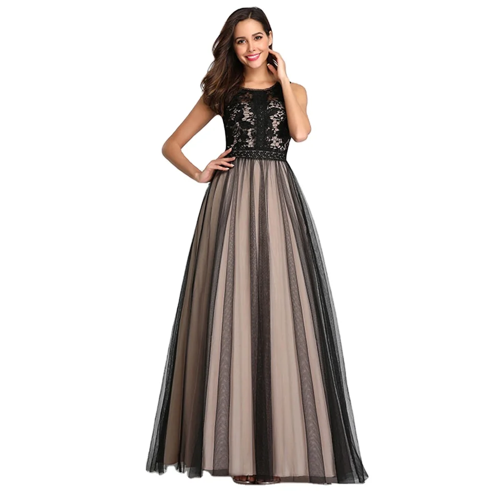 
Lace SatinTulle Prom Women Wedding Long Dress For Special Occassion 