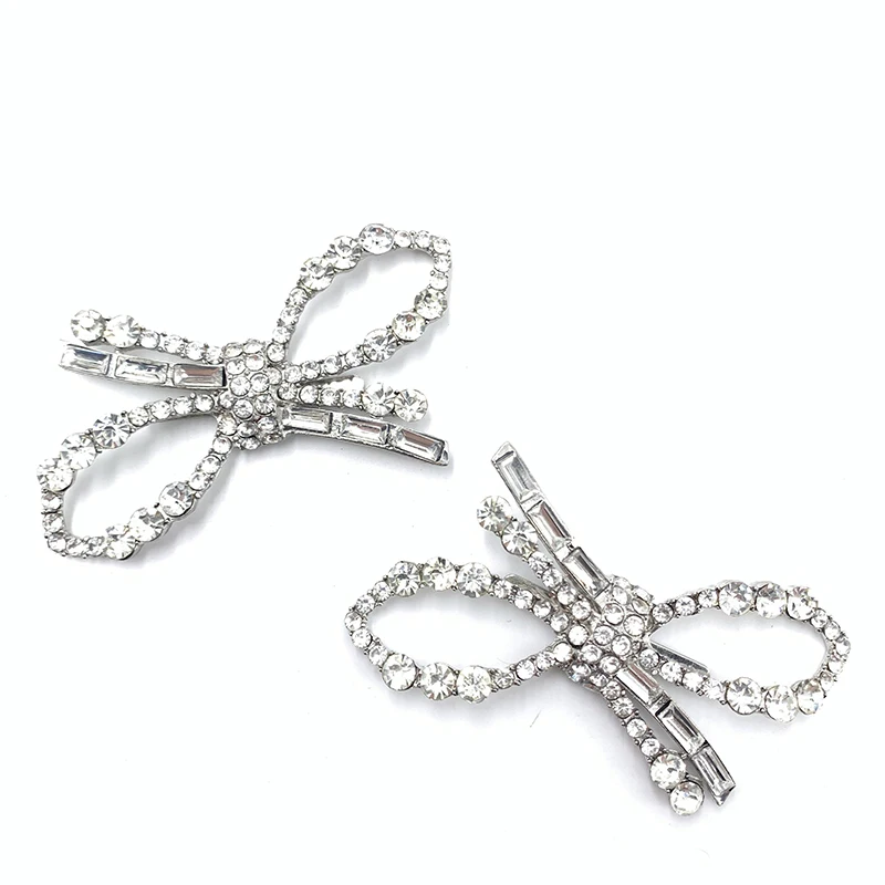 High quality Vintage custom wedding removable rhinestone shoe clips for bridal