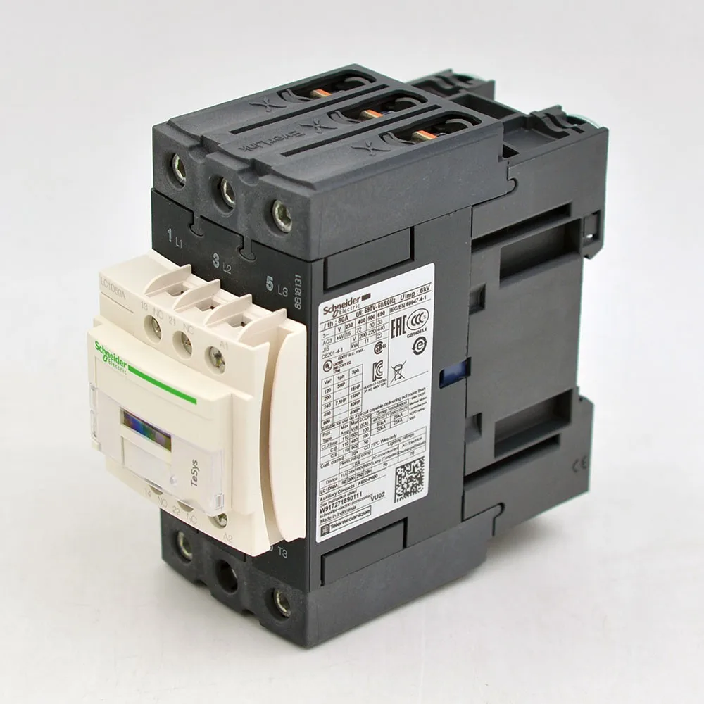 LC1D50M7 Контактор TeSys D 18 А - катушка 220 В переменного то LC1D18 3 P 9А 120 В типов контактор