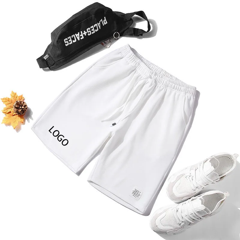 
Mens hot grey Knit mens outdoor running sweat shorts for men 