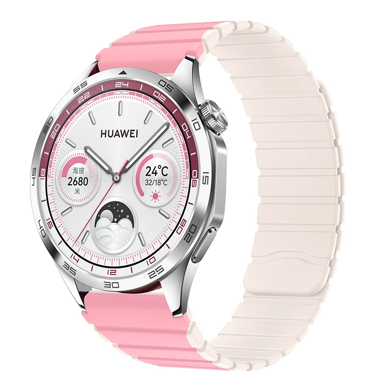 Eraysun Silicone Magnetic Watch Strap 22mm For Huawei GT3 GT2 For Samsung Gear S3 Frontier Classic Watch Band Bracelet