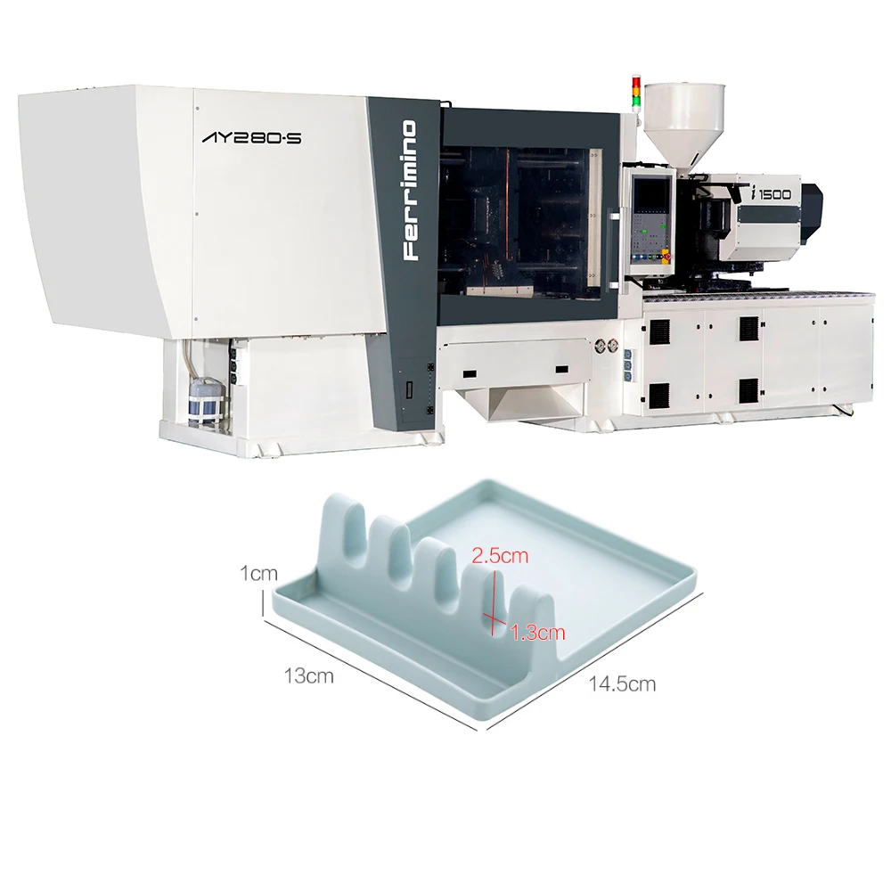 Ferrimino AY-180 Spatula Storage Pot Cover Cutting Board Shelf micro plastic option desktop injection machine