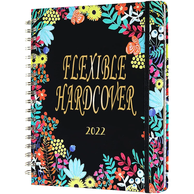 Hot sale Double-Line Binding Customization weekly american and monthly Journal Planner 2022 American Planner magazine Notebook