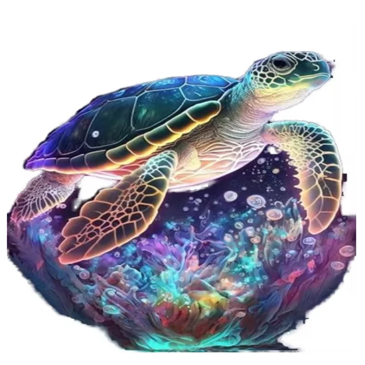Sea turtle 3d diamond painting kit diamond art doz kit full drill mosaic art gemstone beads painting