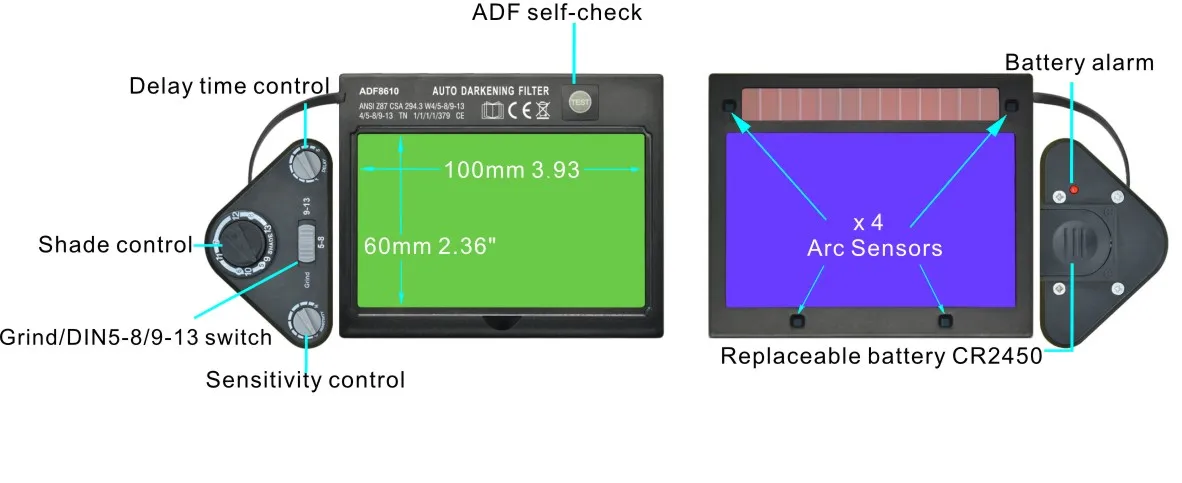 True Color AirPR air purifying s respirators welding helmet PAPR auto-darkening weld helmet