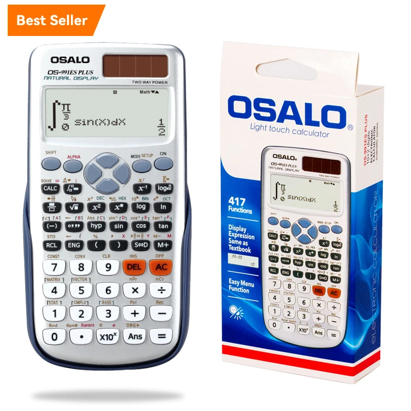 Cheap calculator wholesale manufacturer 417 function student school fx scientific calculator