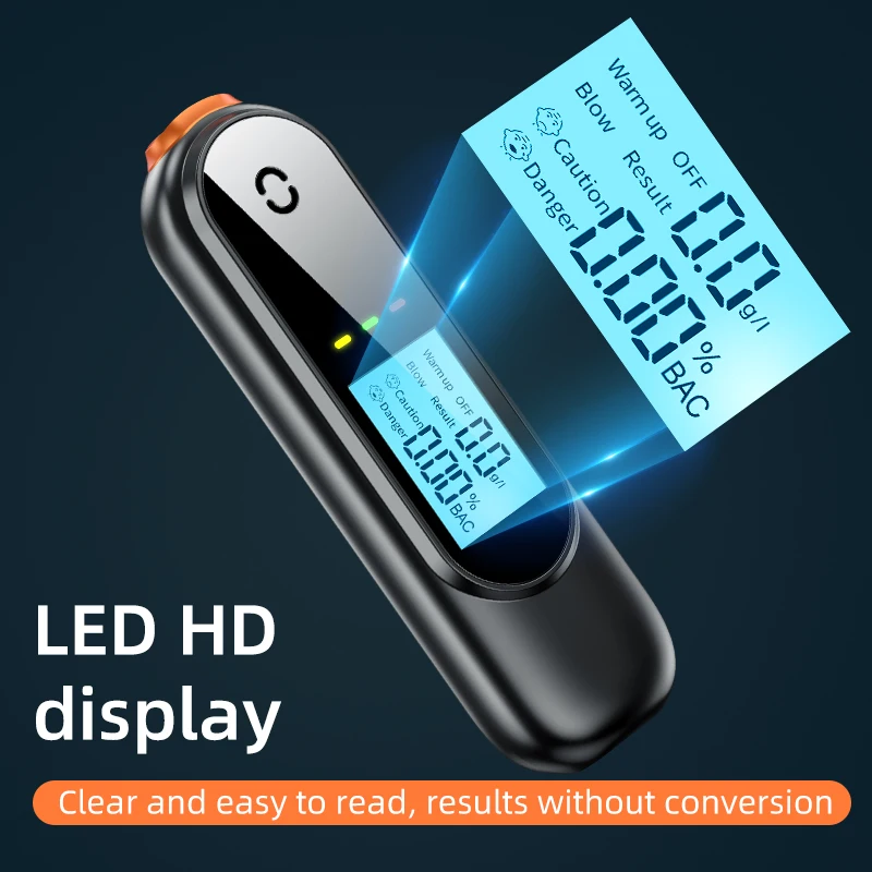 AM02 original factory S+ Precision professional air-blowing alcohol tester usb breathalyzer