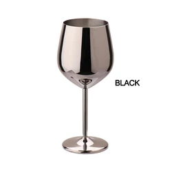 Custom wholesale cocktail glass champagne red wine stainless steel wine glass