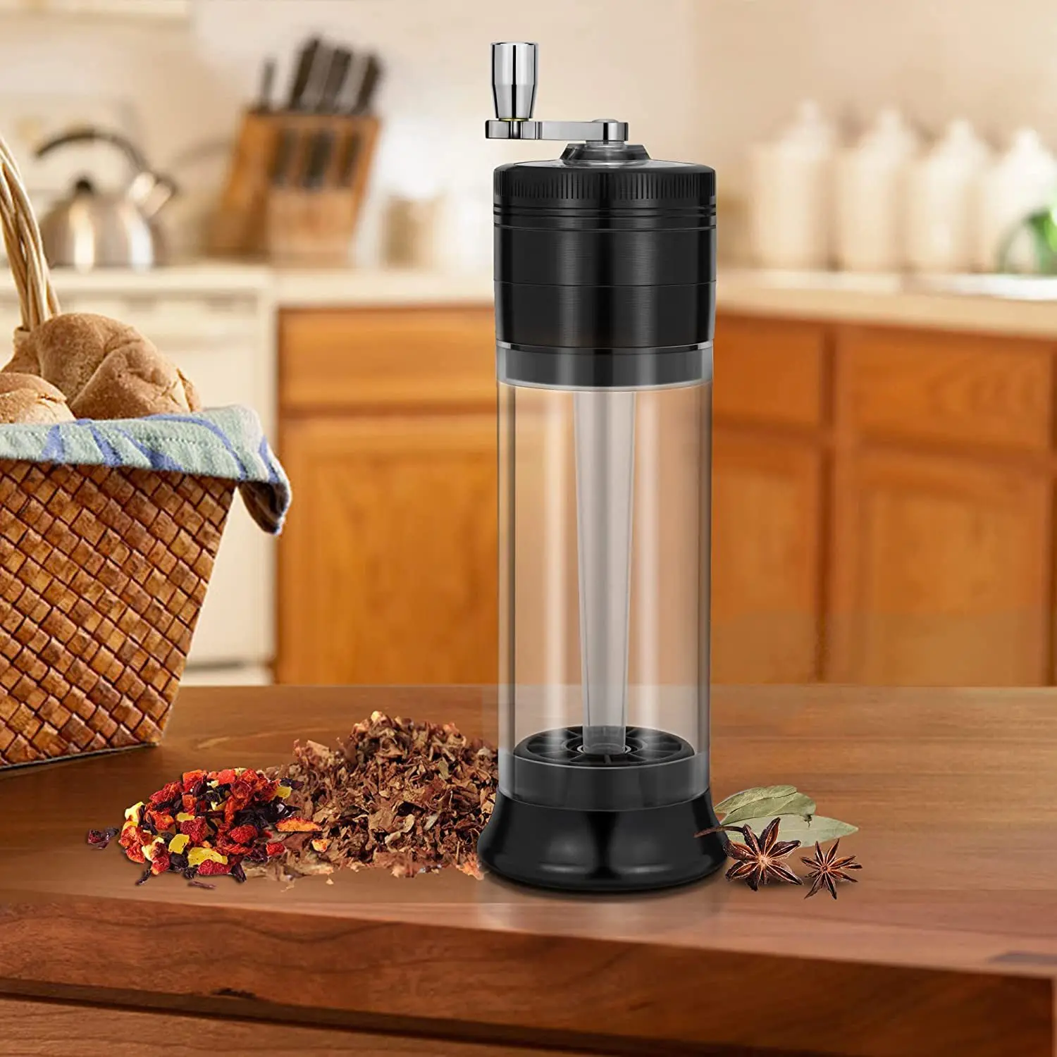 New  Multi-Functional  Metal Horn Tube Herb Grinder Two-in-One Tobacco Cigarette Filling Smoking Accessories