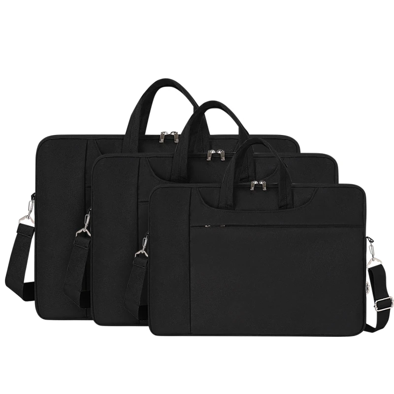 Custom all size tablet computer tote shoulder briefcase pack office conference plain men business work laptop notebook bag