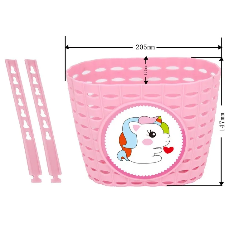 vintage baby kids front bicycle rattan rack folding basket detachable wholesale black