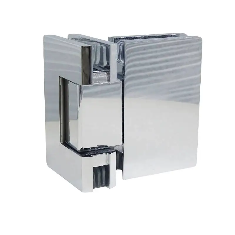Kensharp High Quality Brass Material 180 Degree  with Decorative Cover Glass to Glass Adjustable Hydraulic Shower Hinge