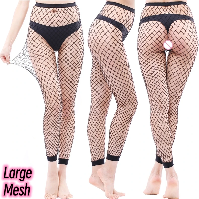 Women Fashion Solid ColorSexy Footless Stockings Tights  Mesh Pantyhose Fishnet Legging