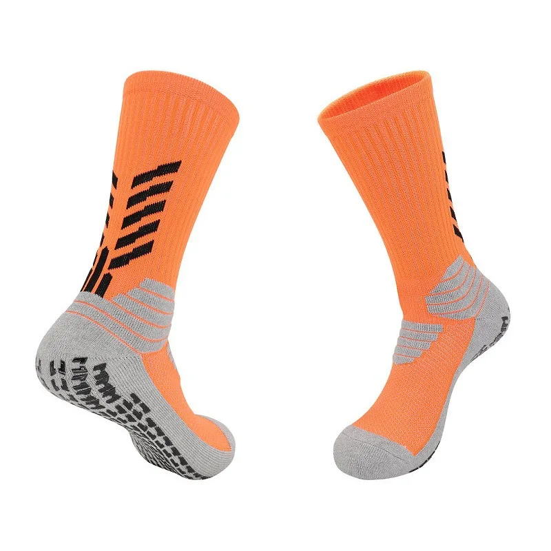 custom need logo strip tube elite adult anti slip soccer grip crew socks handball basketball
