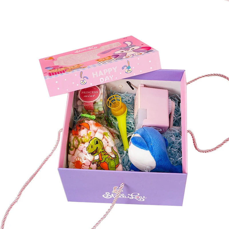 Gift Chocolate Birthday Baby Present Box Christmas Gift Box For Kids Toys Packaging Lid and Base Boxes with Clear Window