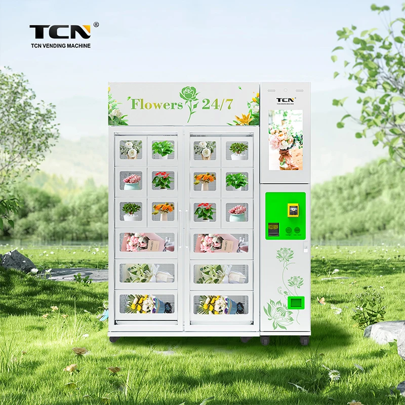 TCN Automatic Locker Vending Machine Refrigerated Fresh Flower Vending Machine