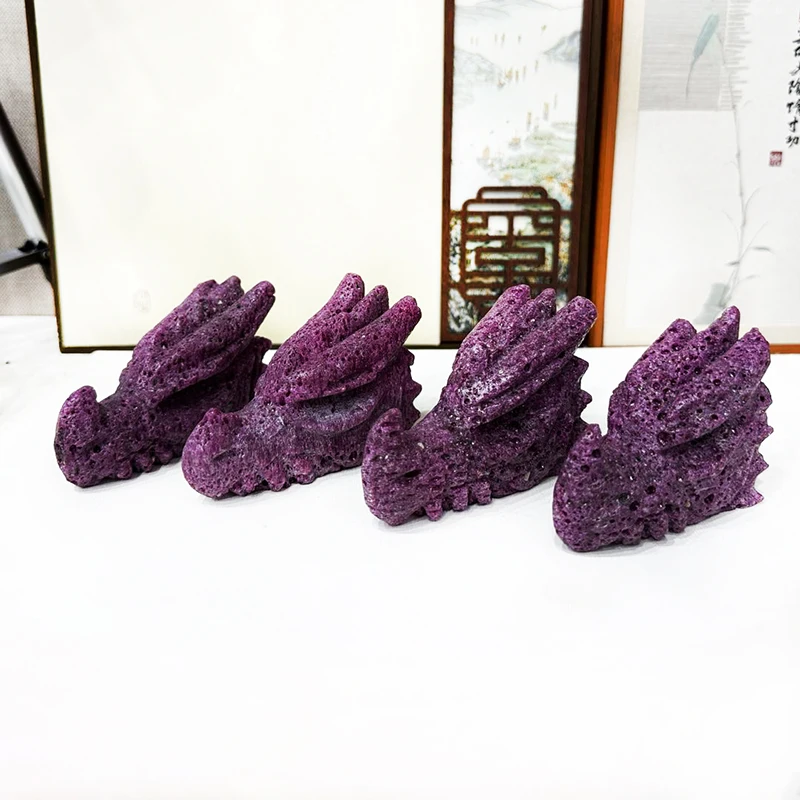 Wholesale Natural Crystal Stonesdragon skull Ruby Tumbled Stone Honeycomb Ruby Tumbles for Home Decor