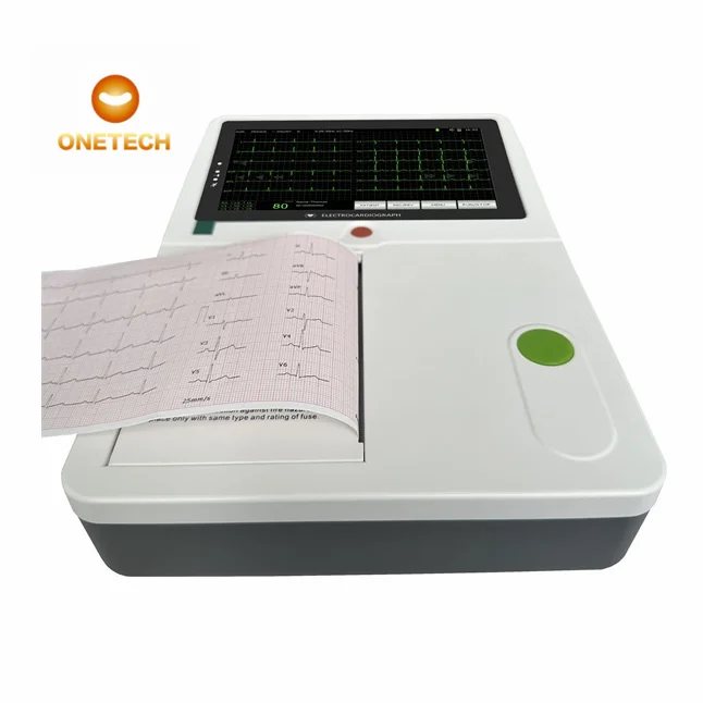 EG12 ekg ecg machines Electrocardiograph 6 Channel Portable Electrocardiogram