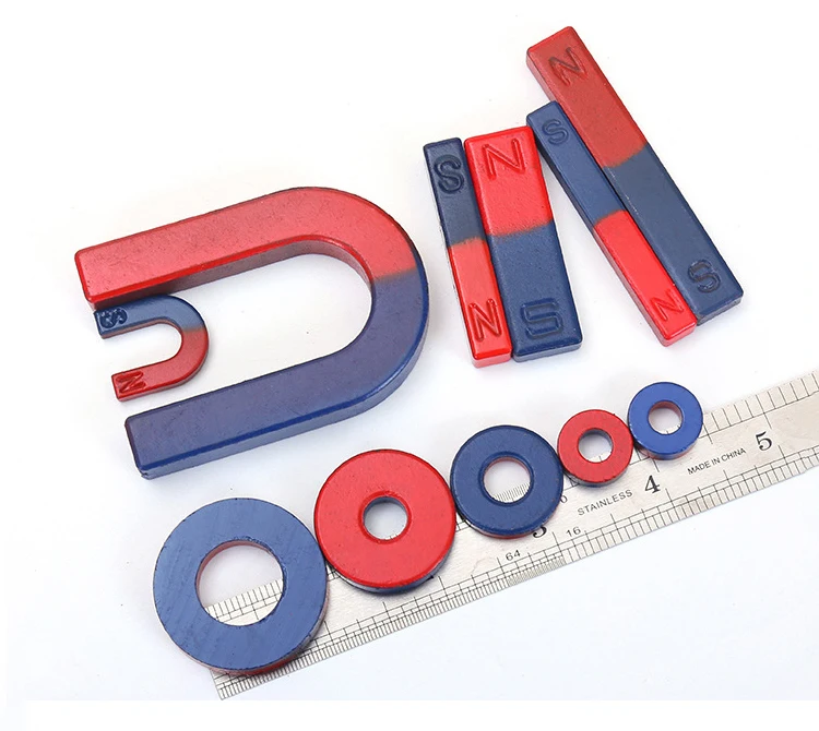 Factory Direct Sale N S Pole Marked For School Horseshoe Education Magnets U Shape Teaching Ferrite Magnet