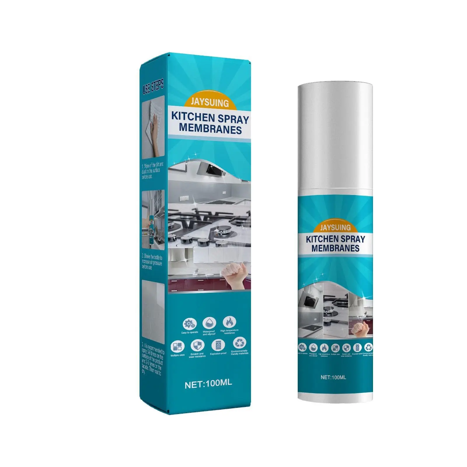 Jaysuing OEM&ODM Oil Proof Kitchen Stickers Organic Kitchen Furniture Oil Stain Paint Protection Spray Film