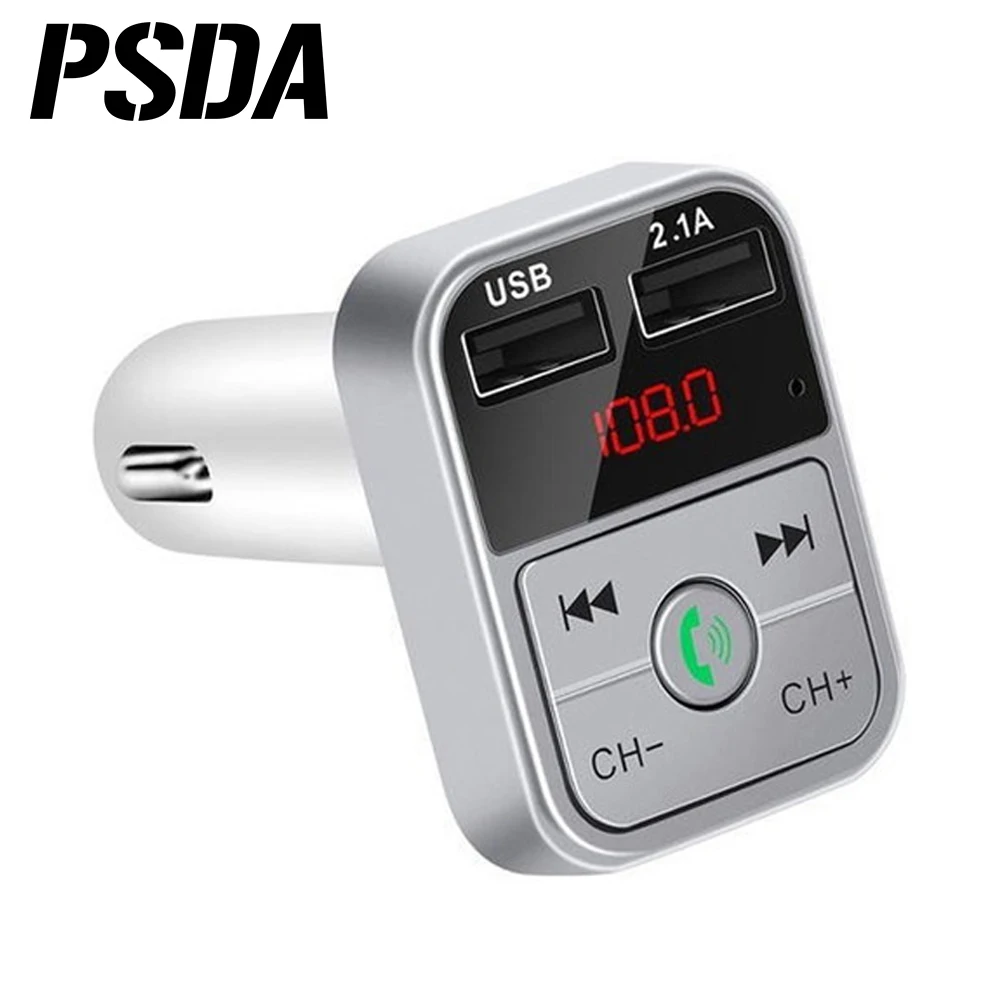
PSDA Led Display wireless Car Handsfree FM Transmitter Car MP3 Player Pink MAX Black White 