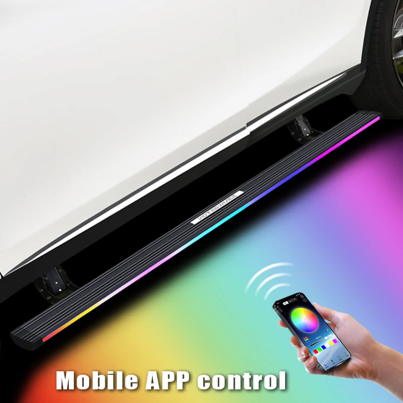 Automatic Electric Power Side Step Running Board Neon Led Light For Toyota SIENNA 2021-2023