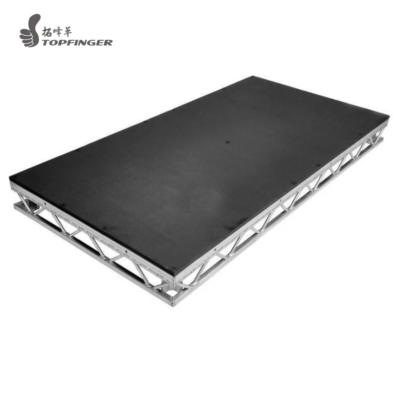 Платформа для концертной сцены Litedeck stage 2 м x 1 м, алюминиевая рама, регулируемая сценическая подсветка, регулируемая танцевальная платформа