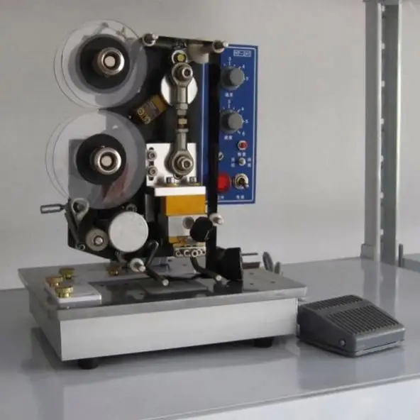High Quality 4 Color Flatbed Printer Foil Hot Stamp Encoder Internet TV Code Printing Machine