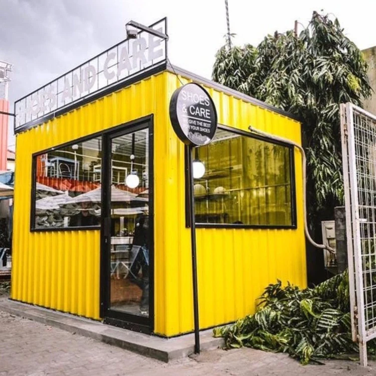 Easy Assemble prefabricated restaurant metal container coffee shop Made In China