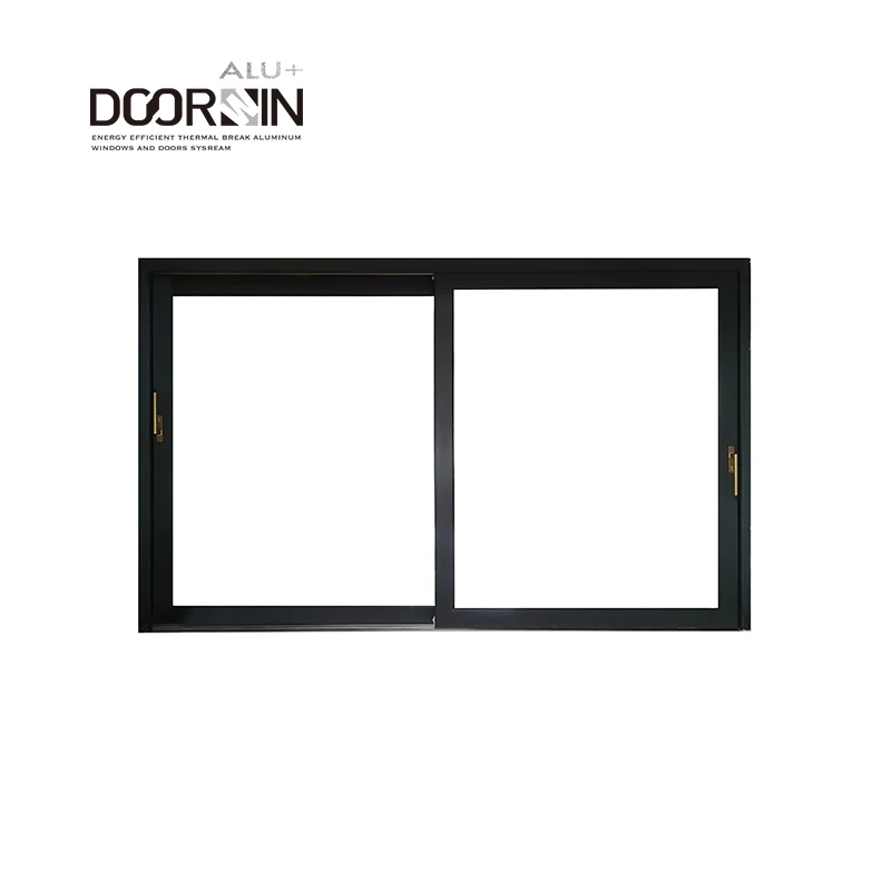New Trend Popular Front Entry Doors Rain Proof Wind Pressure Resistance Triple Glazed Aluminum Sliding Glass Door