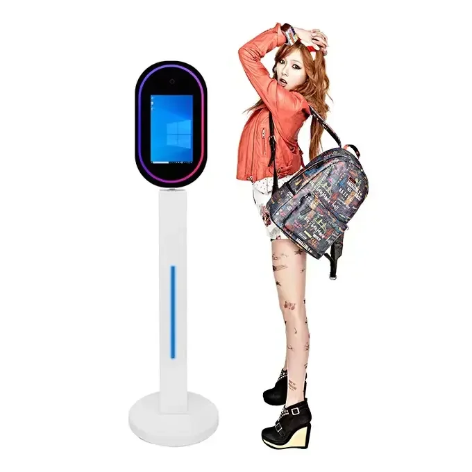2023Hot Sale 13.3 Inch Mirror Touch Screen Interactive Selfie Photo booth Machine With Cheaper Price sale printing machine