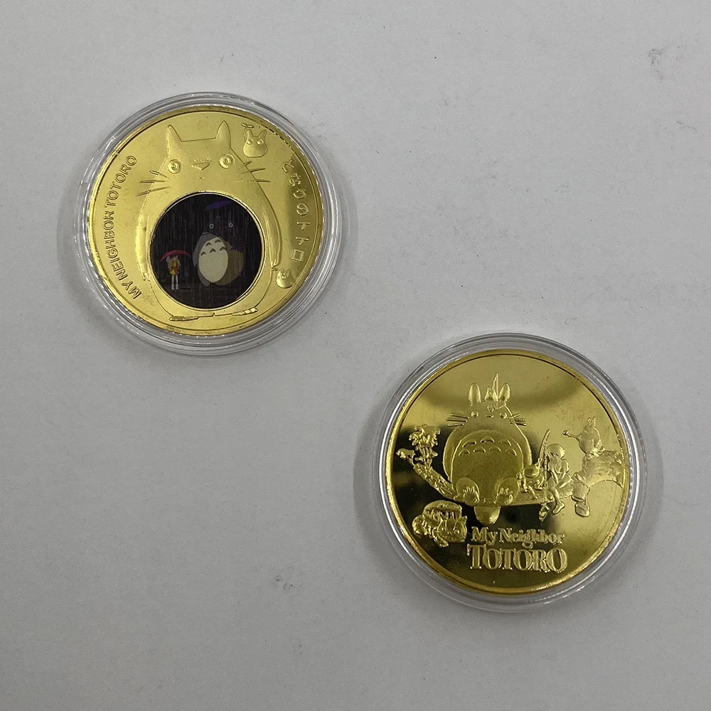 Personalized Cartoon Souvenir My Neighbour Totoro Collection Gold Plated Anime Coin
