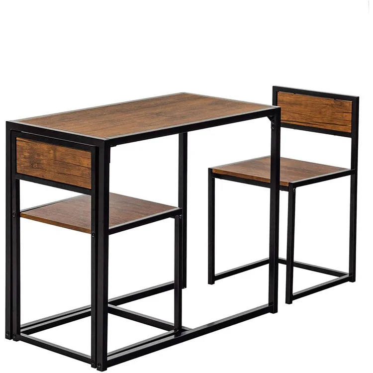 
Factory Manufacture Directly Industrial Wood Dining Kitchen Table Set and Chairs Kitchen Dining Set Table for Home Furniture 