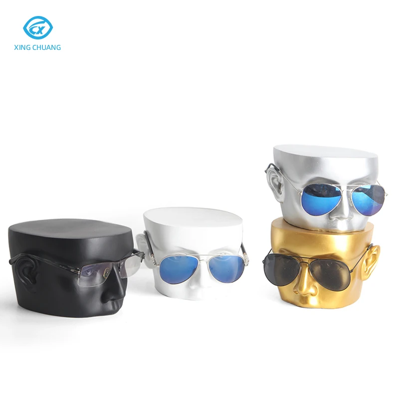 Wholesale Creative Glasses Display Racks Head Model Eyeglasses Props High Quality Desktop Sunglasses Display Bracket Stand