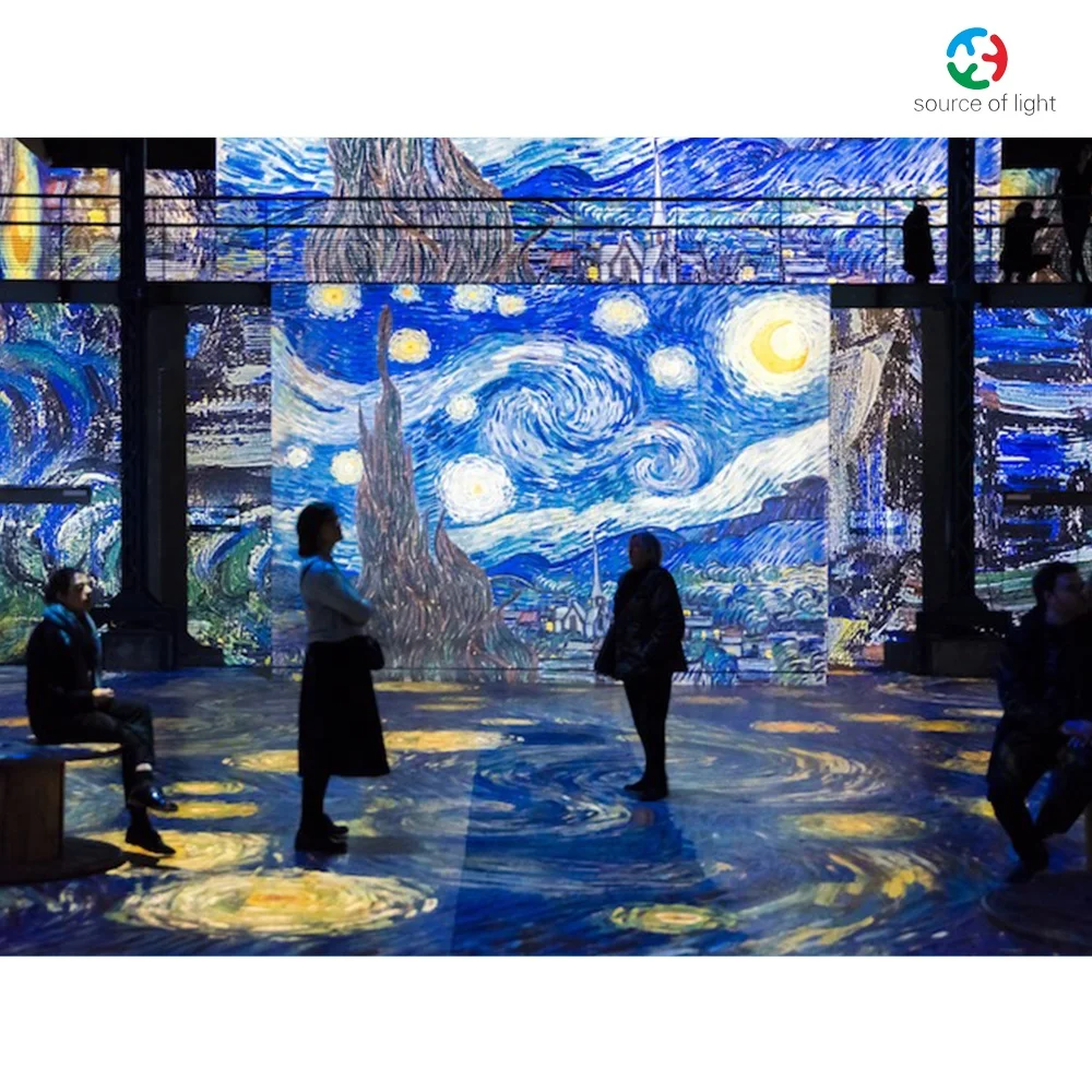 LED Visual Naked Eye Hologram Technology Immersive Advertising Interactive 3D Video Wall Screen Outdoor 3D LED Display