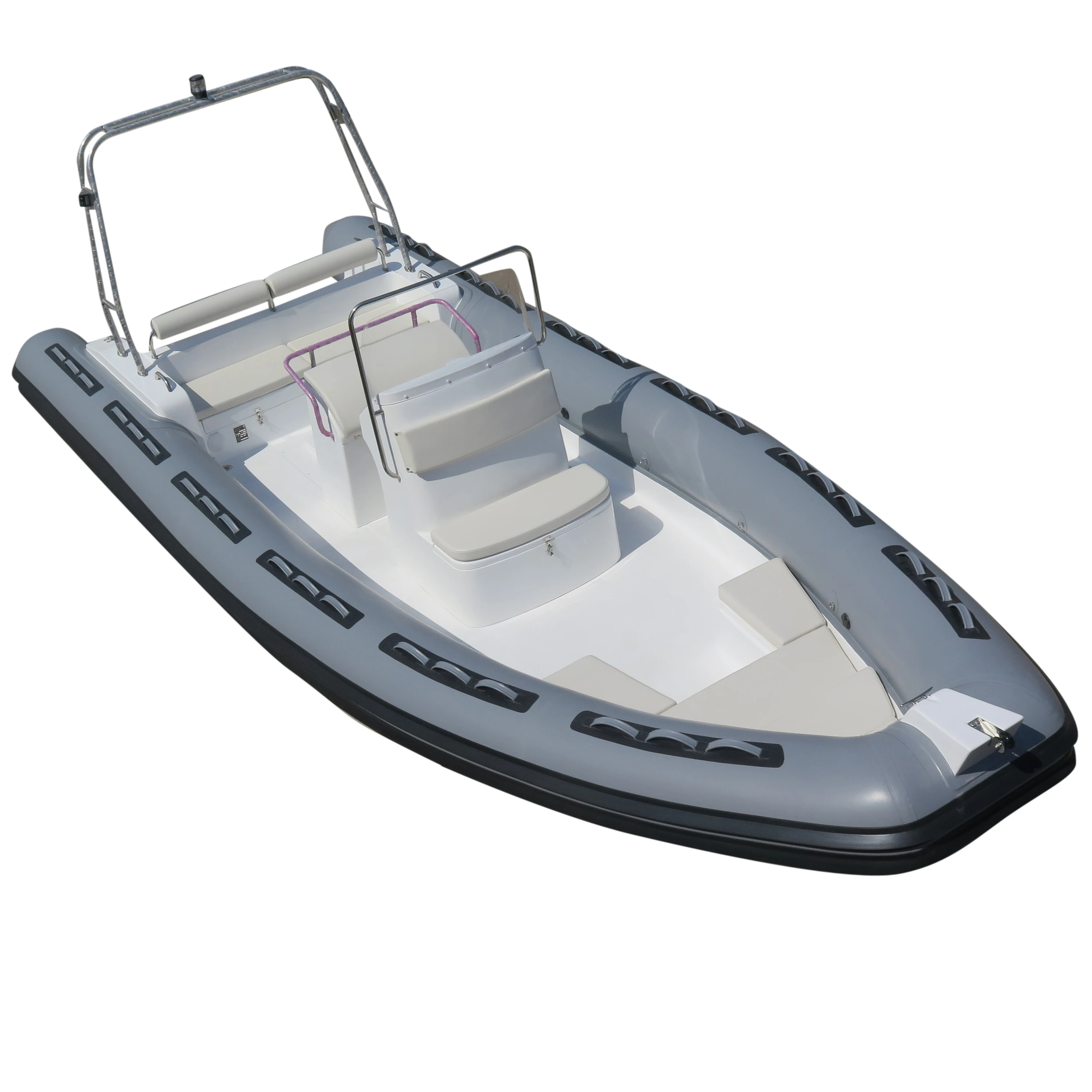 RIB Inflatable Boats with PVC Tube and Fiberglass Hull for Fishing and Sports