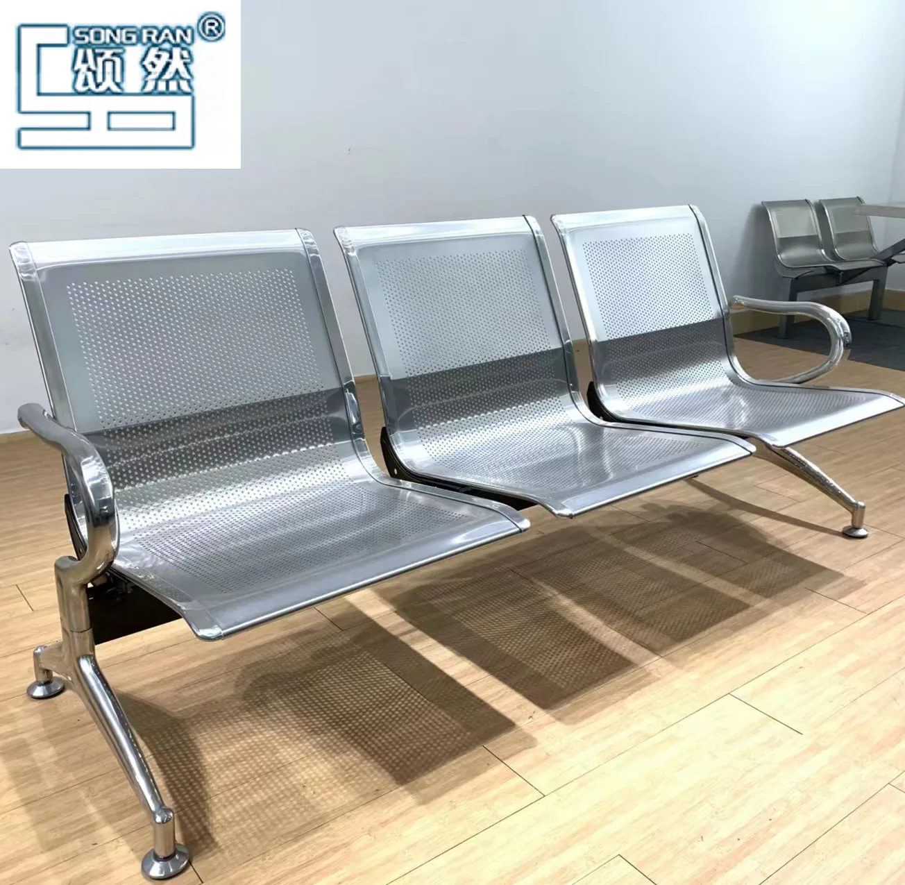 2025 hot sell  Waiting bench for office public chair in airport  1/2/3/4/5 seater