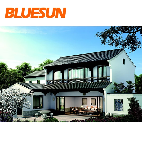 Bluesun new stylish roof tiles solar for Europe USA market residential solar system home 3kw 5kw