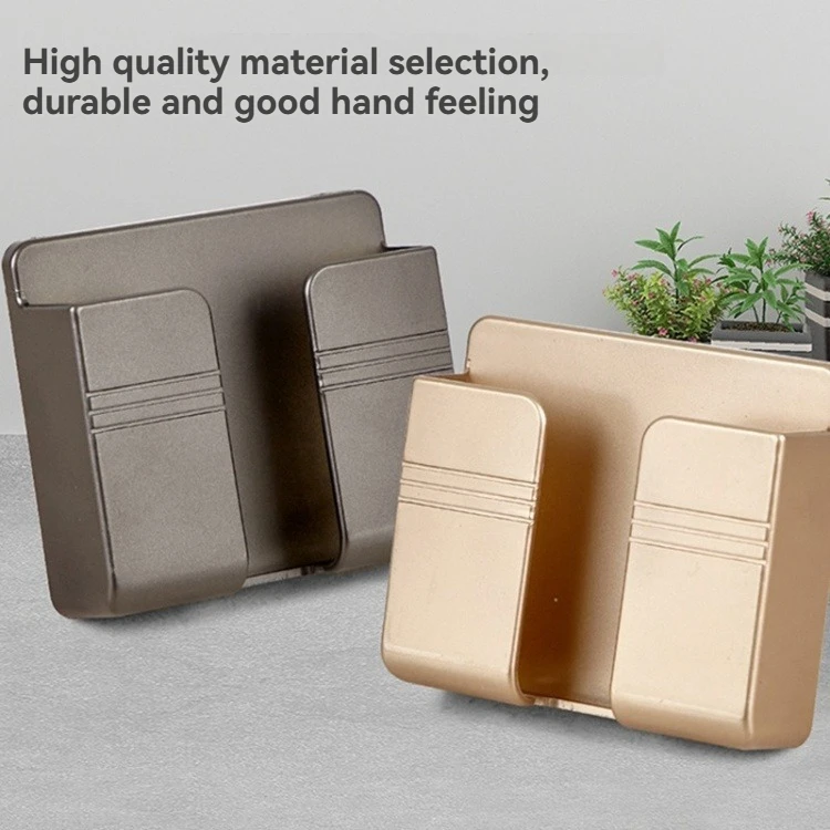 Cell Mobile Phone Accessories Mounted Storage Box Charger Hook Dock Remote Controls Plug Stand Holder Wall Mounted