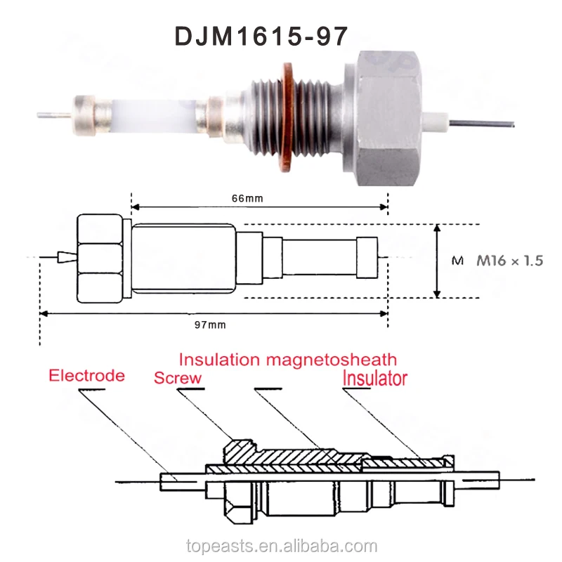 DJM-1615 97 дозатор воды для котла датчик уровня зонд с электродом низкая цена