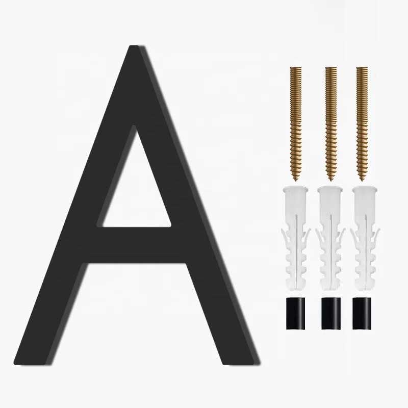 acrylic 10 INCH House Numbers Plate Home Address Signs 9