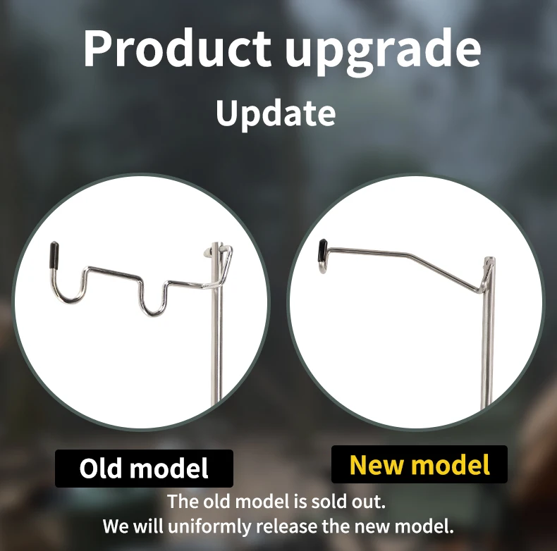 Outdoor camping rack folding mesh camping grills racks for kitchen tools portable storage rack camping