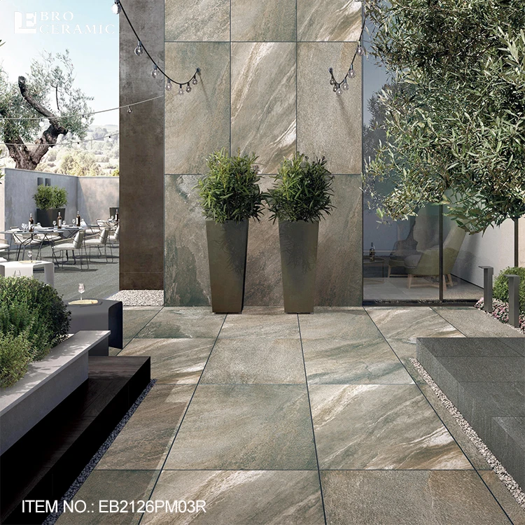 20mm thick strong stone  outdoor porcelain tile garden patio exterior floor tile