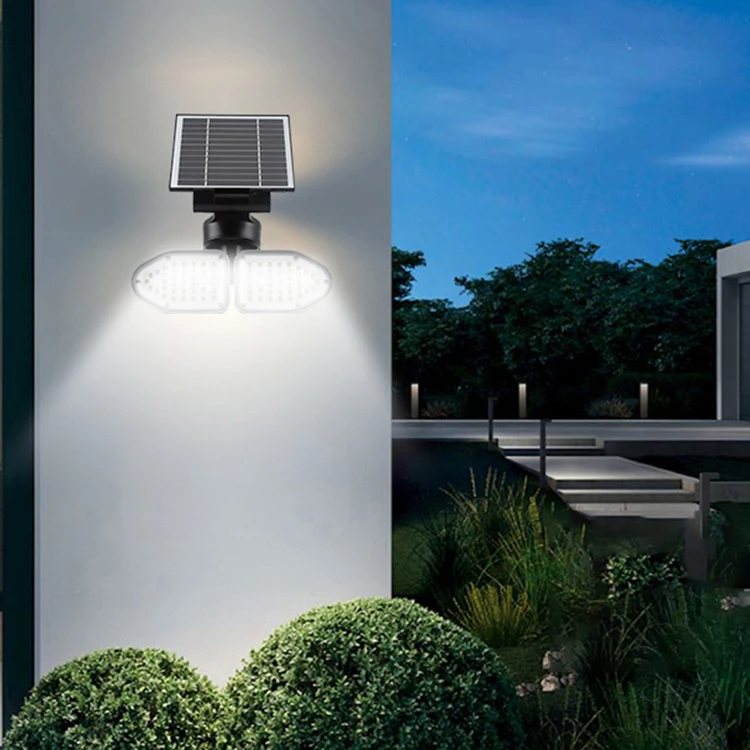 High Lumen 10w 20w Led Waterproof Wireless Motion Sensor Outdoor Lighting Garden Solar Wall Light