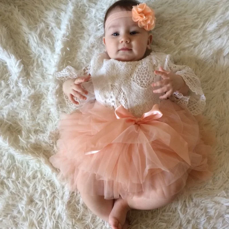 Fashion  Girls Baby Dresses Short Skirts One Year Baby Tutu Skirt Newborn Toddlers Baby Clothing