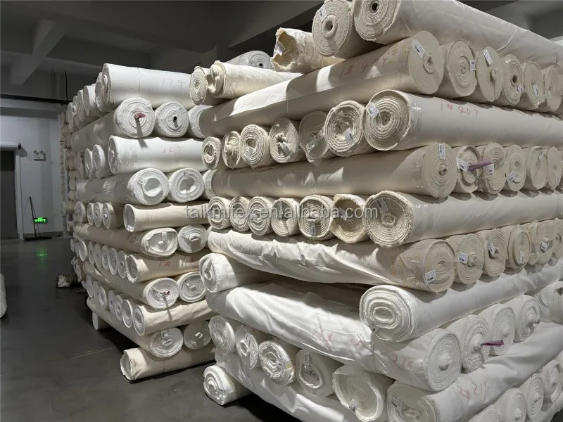 High quality Bamboo grey Cotton Fabric Popular Exports 100% polyester greige fabric
