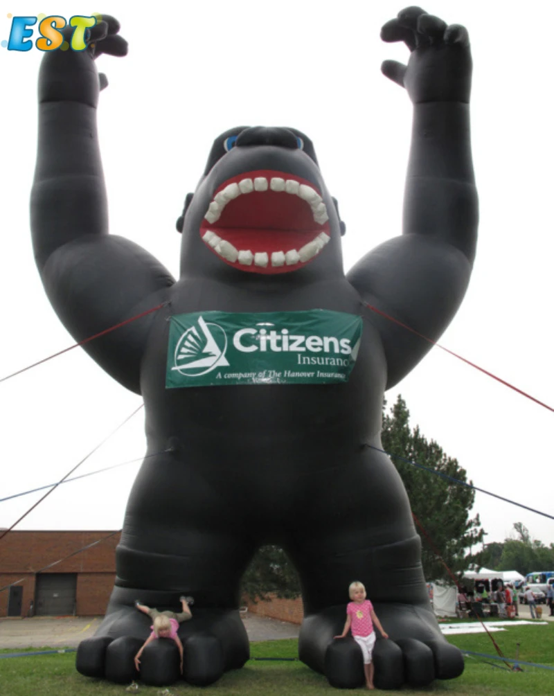 Commercial grade inflatable gorilla model giant inflatable gorilla for promotion advertising
