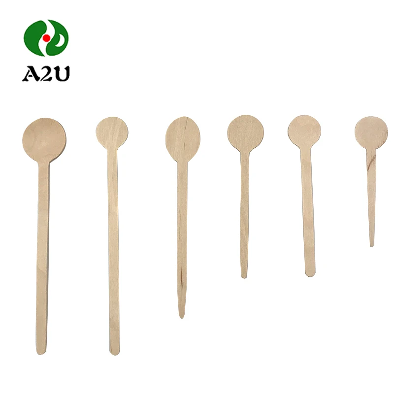 Factory Eco-friendly round head Wooden coffee Stirrers Stick