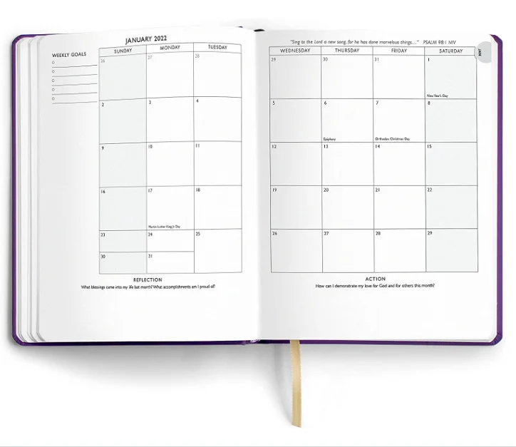 Wholesale and custom printing  hardcover spiral paper notebook agenda planner diary journal